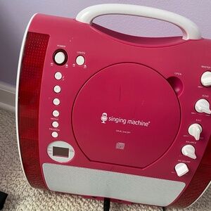 Singing Machine SML343P Front Loading Karaoke Machine with CD Player